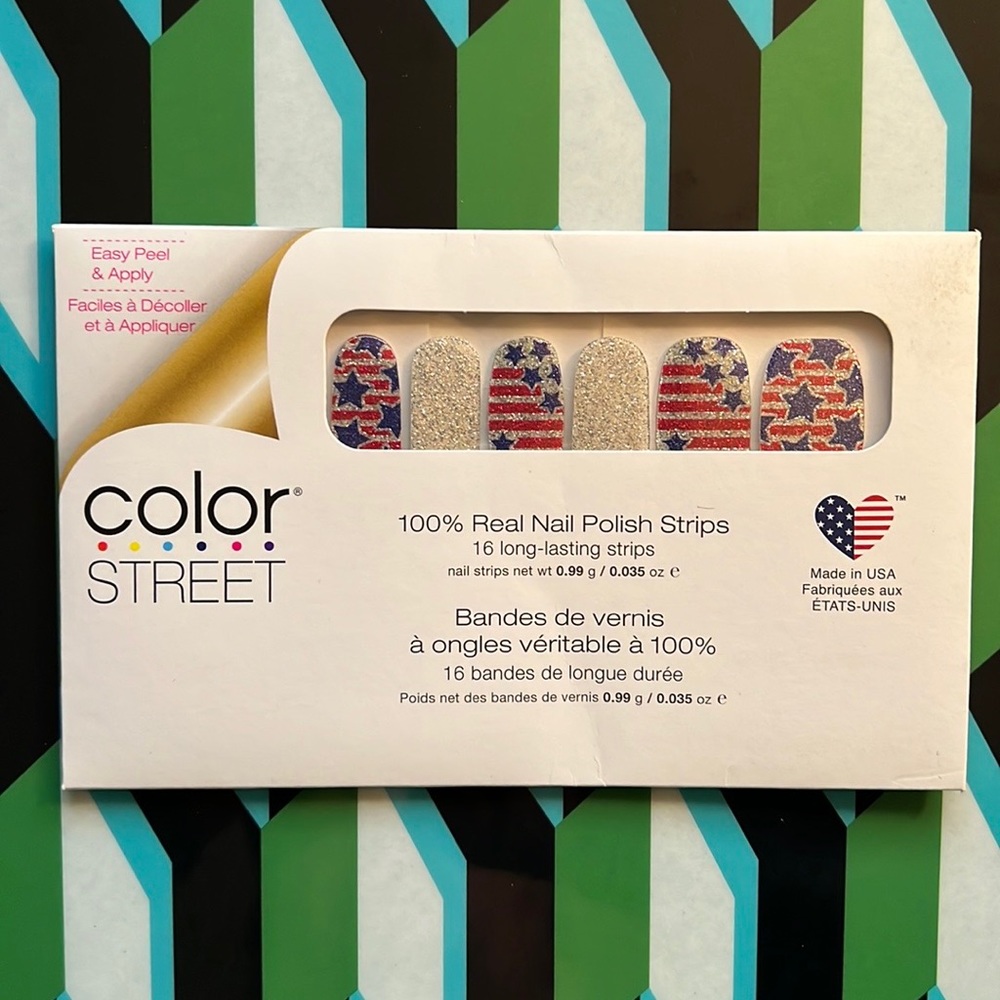 Color Street 100% Real Nail Polish Strips- Retired Color Glaze and Glory